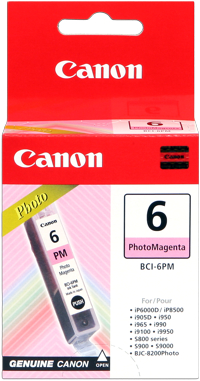 Canon bci 6pm cartuccia photomagenta, capacit� 13ml